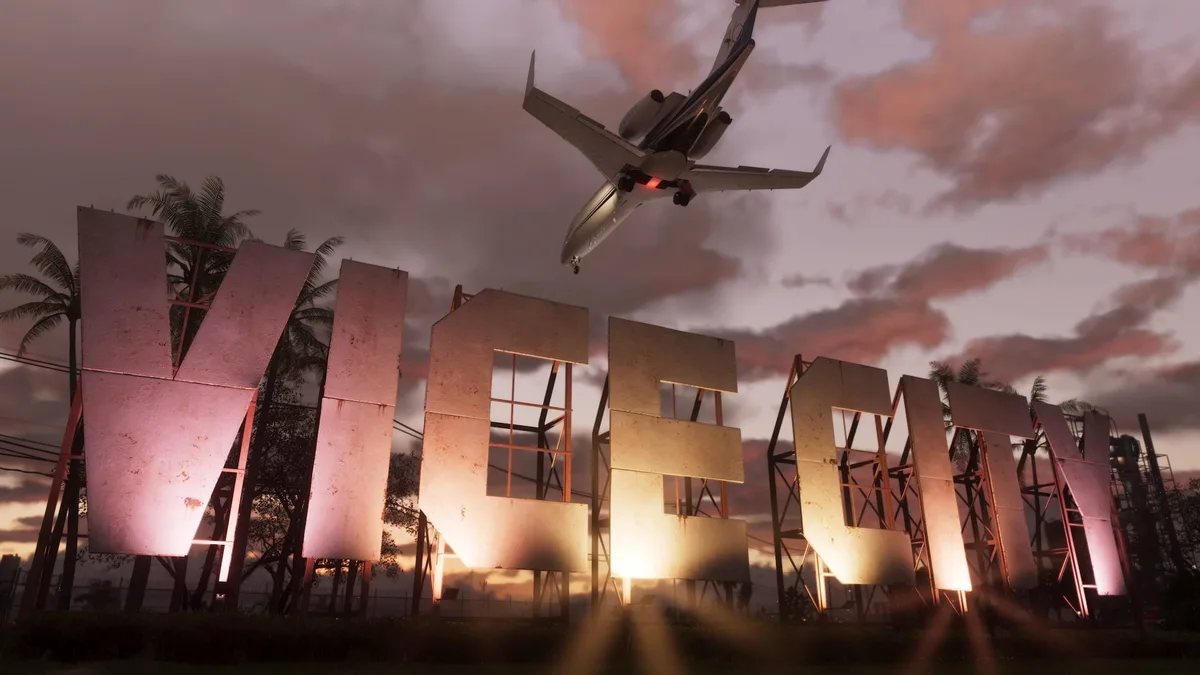 Official Rockstar Games GTA VI Vice City imagery accompanying the archive trailer